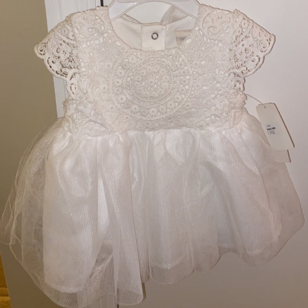 6 month white baby girl dress